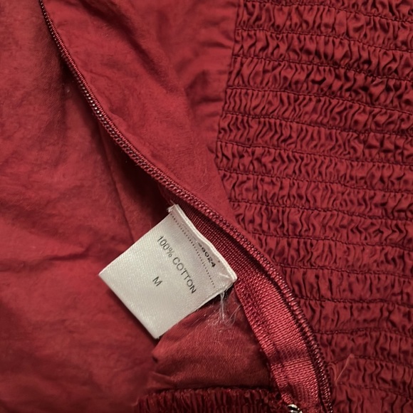 Love the Label top in merlot with front multi inset and ruched back/side zip - Picture 7 of 7